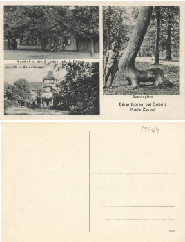 39264 Baerenthoren Dobritz Gasthof Kreis Zerbst *ca.1920