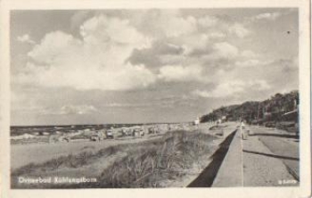 18225 Kühlungsborn Strand mit Strandpromenade o 3.9.1956