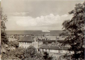 18546 Sassnitz ferry station Sweden ferry "Trelleborg" * around 1965