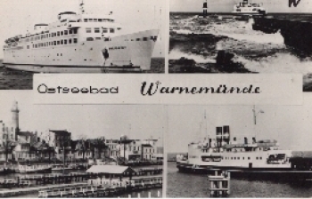 Warnemunde postcard o 12.8.1965