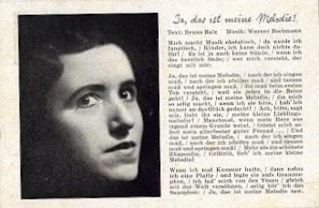 Bruno Balz - Yes, that's my melody * approx. 1940