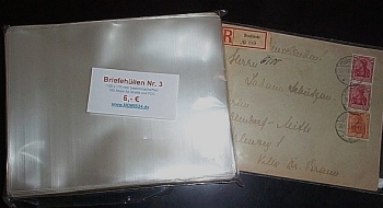 Envelopes crystal clear and plasticizer-free made of PP film in various sizes