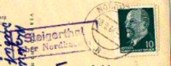 99762 Steigerthal Landpoststempel o 28.9.1964