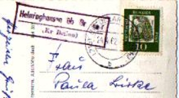 34431 Helminghausen, country post mark, auxiliary post mark o April 24, 1962