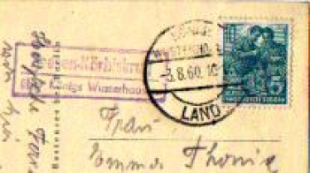 15741 Zeesen-Körbiskrug Landpoststempel Posthilfsstellenstempel o 3.8.1960
