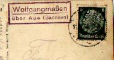 08280 Wolfgangmaßen country postmark post office stamp o 06.11.1934 on postcard
