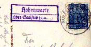 07338 Hohenwarte country postmark o March 31, 1953 on AK Stausee Hohenwartesperre