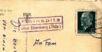 07607 Hainspitz country postmark o 1964 on postcard