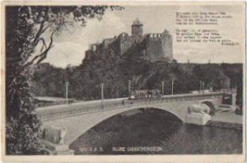 Halle Saale Ruine Giebichenstein o 15.1.1931