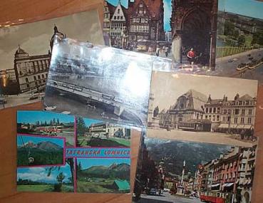 Trams 7 cards ca. 1917-1980