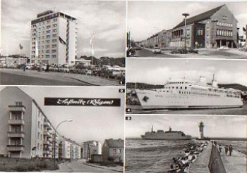 18546 Saßnitz lighthouse ferry ships * approx. 1970