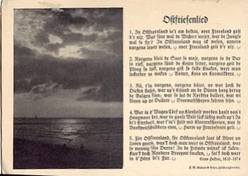 Ostfriesenlied, song card * approx. 1940
