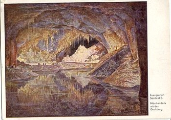 07318 Saalfeld Fairy Grotto Fairy Tale Dome with the Grail Castle Cave o 12.7.1958