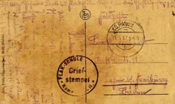 Field postcard anti-aircraft school company No. ... 11 o May 13, 1917