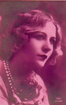 Lady series card No. 63856/1 used. 6.2.1929