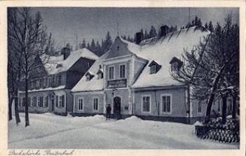 Breitenbach Dreckschaenke im Winter o ca. 1930