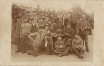 Deutsche Soldaten 1. WK. Gruppenfoto * ca. 1915
