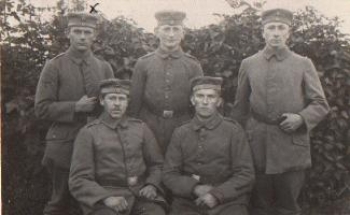 Military WW1. German soldiers real photo br. 07/06/1917