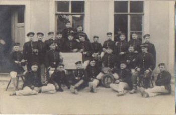 01619 Zeithain Militaer, Gruppenfoto, Reserve 4/64, Echtfoto * 1907