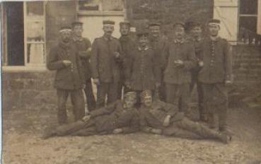 1st WW Group of German soldiers * ca. 1915
