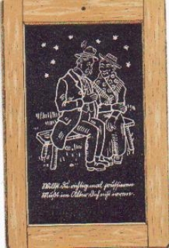 Back to school, blackboard with clowns, * approx. 1910