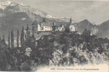 Schloss Rhazuns und Ringelspitzkette * ca. 1920