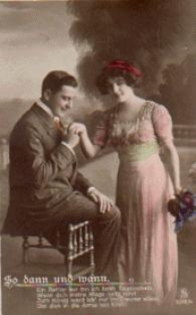 Kiss on the hand married couple So now and then, series 3318/4 *approx. 1910