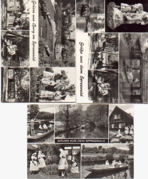 Spreewald Trachten 3 Karten