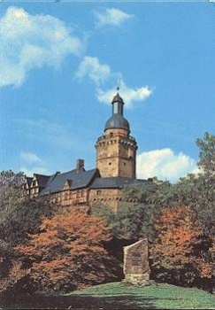 06343 Falkenstein Burg mit Eike-von-Repgow-Stein * ca. 1970