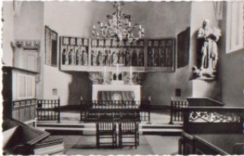 25938 Nieblum Insel Foehr Kirche St. Johannis Innenraum * ca. 1960