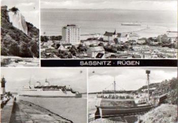 18546 Sassnitz Eisenbahnfähre Saßnitz Leuchtturm * ca. 1975