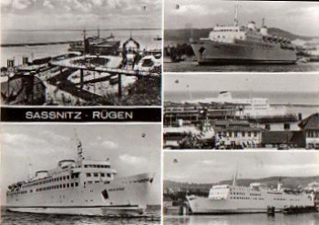 18546 Sassnitz Baltic Sea ferry ships "Sassnitz" "Trelleborg" "Skane"* approx. 1975