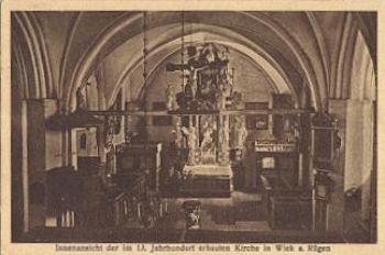 18556 Wiek Innenansicht der im 13. Jahrhundert erbauten Kirche *ca. 1910