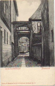 Stralsund Bechermacherstraße * ca. 1900