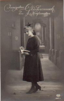 Konfirmation Serie Nr. 6067/1 gebr. ca.1920