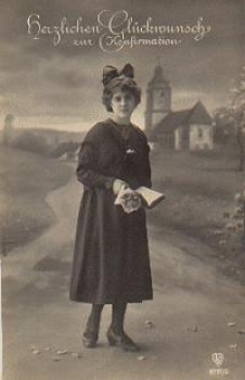 Konfirmation Serienkarte 8757/2 gebr. 4.4.1922