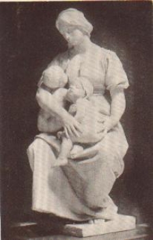 Kuenstlerkarte Charity, Paul Dubois, Mutter mit Kinder, * ca. 1930