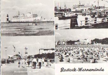 Warnemunde ferry lighthouse o 1.8.1970