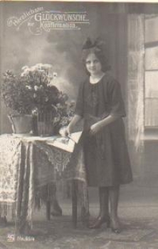 Glueckwunsch Konfirmation Serie 35/4, gebr. ca. 1920