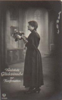 Konfirmation Serienkarte 7459/3 gebr. ca.1920
