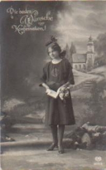 Confirmation Congratulations Series 6075/4 used. circa 1920