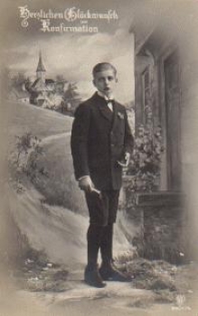 Konfirmation Serienkarte 9601/4 gebr. ca. 1920
