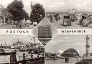 Warnemunde postcard o 29.11.1977