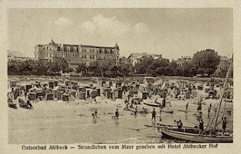 17419 Ahlbeck mit Hotel Ahlbecker Hof, o 19.7.1927