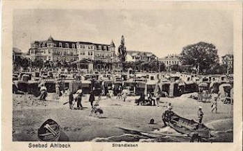 17419 Ahlbeck Strandleben o 28.07.1924