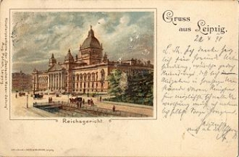 Leipzig supreme court Litho o 23.4.1898