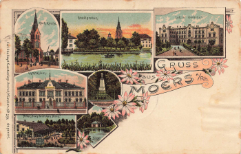 47441 Moers Litho Hotel "Zum deutschen Haus" o 1919