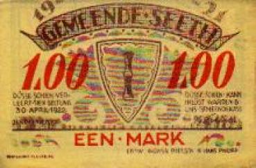 25878 Seeth city emergency money, 1 mark 1922