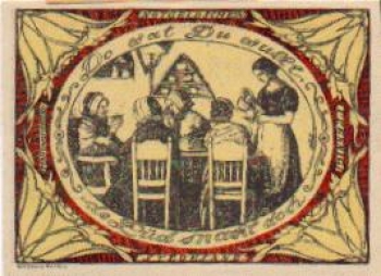 Stedesand Städtenotgeld Wert 75 Kaffeegeplauder 1920