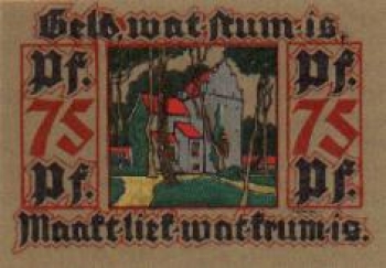 26789 Leer city emergency money 75 pfennigs 1921